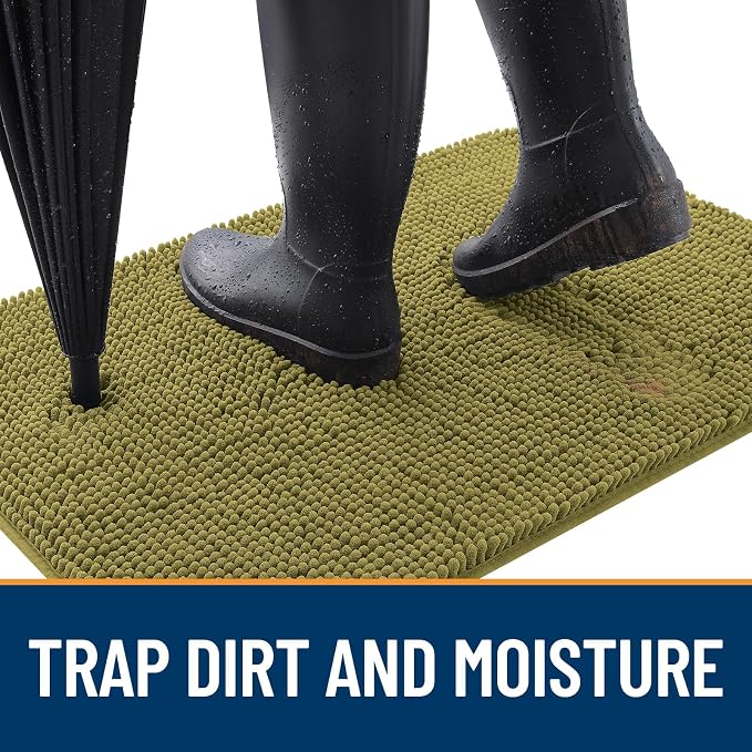 OLANLY Dog Door Mat for Muddy Paws 59x24, Absorbs Moisture and Dirt, Absorbent