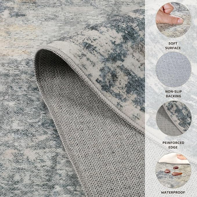 UERMEI 3x5 Area Rug Living Room Rugs