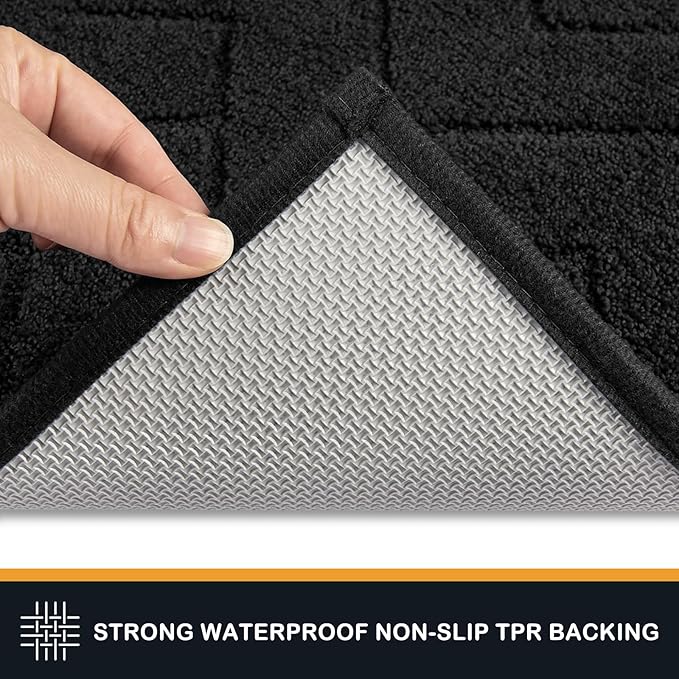 PURRUGS Dirt Trapping Door Mat 20" x 31.5", Non-Slip Machine Washable Entry Rug