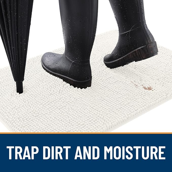 OLANLY Dog Door Mat for Muddy Paws 40x32, Absorbs Moisture and Dirt, Absorbent