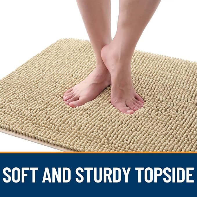 OLANLY Dog Door Mat for Muddy Paws 59x35, Absorbs Moisture and Dirt, Absorbent