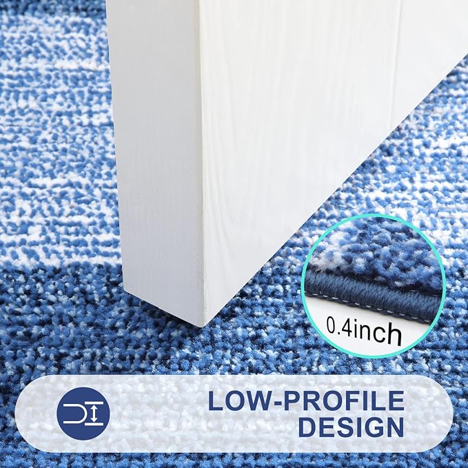 Kitinjoy Indoor Outdoor Door Mat, 30x17 Non-Slip Absorbent Dirt Trapper