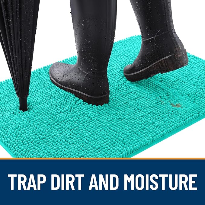 OLANLY Dog Door Mat for Muddy Paws 50x30, Absorbs Moisture and Dirt, Absorbent