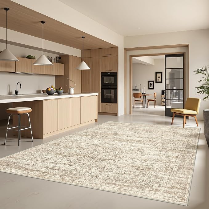 5x7 Area Rugs, Ultra-Thin Washable Rugs