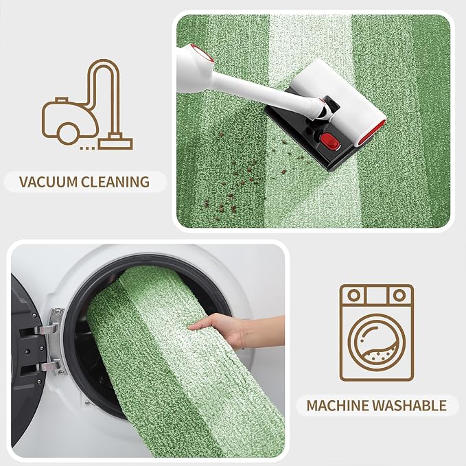 Kitinjoy Indoor Outdoor Door Mat, 30x17 Non-Slip Absorbent Dirt Trapper