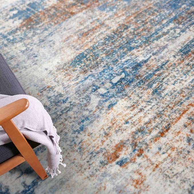 IOHOUZE Abstract Runner Rug 2x8 Ft Washable Runners