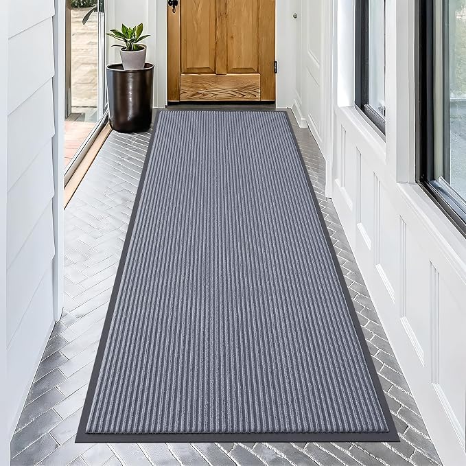 OLANLY Front Door Mat Indoor Outdoor Entrance, Waterproof Heavy Duty Doormat