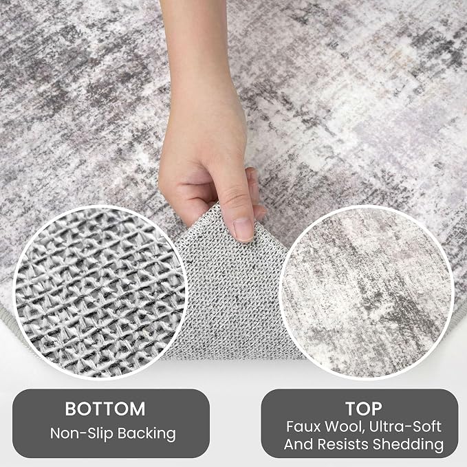 IOHOUZE Abstract Runner Rug 2x5 Ft Washable Runners