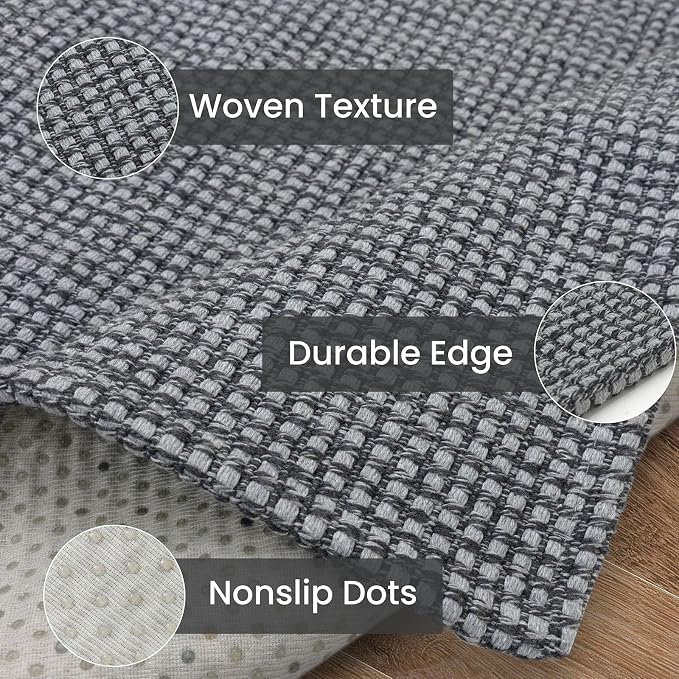 IOHOUZE Washable Exrea Long Hallway Runner Rug 3x16 Non Slip Rubber Backed