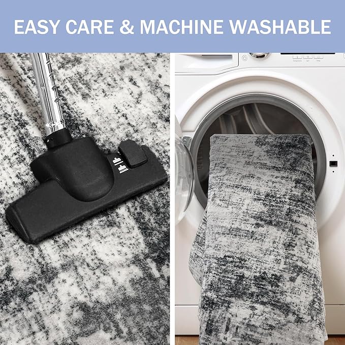 IOHOUZE Abstract Runner Rug 3x12 Ft Washable Runners