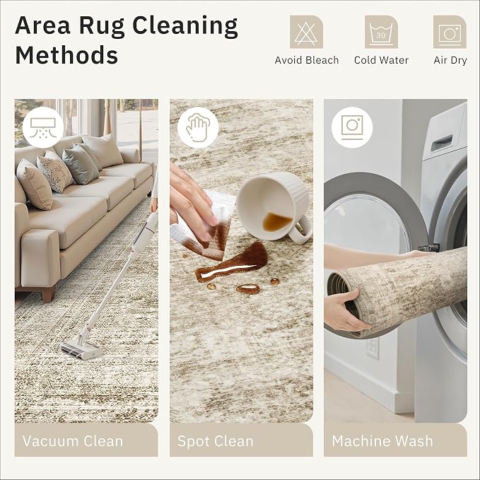 Soalmost Washable Runner Rug