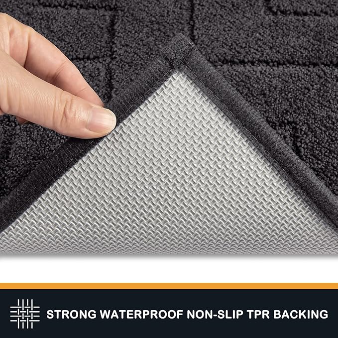 PURRUGS Dirt Trapping Door Mat 32" x 70", Non-Slip Machine Washable Entry Rug