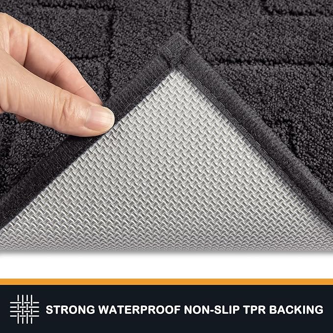 PURRUGS Dirt Trapping Door Mat 24" x 84", Non-Slip Machine Washable Entry Rug