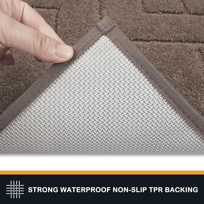 PURRUGS Dirt Trapping Door Mat 24" x 35.5", Non-Slip Machine Washable Entry Rug
