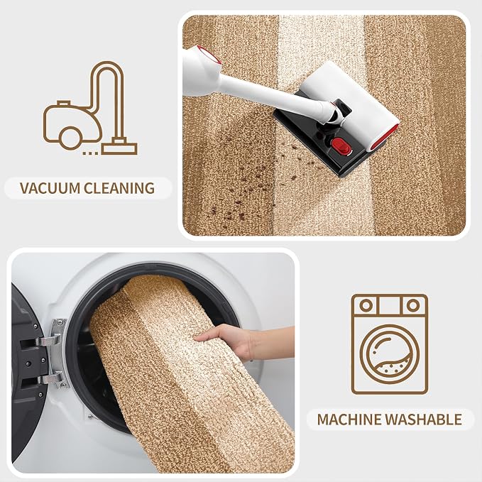 Kitinjoy Indoor Outdoor Door Mat, 32x20 Non-Slip Absorbent Dirt Trapper