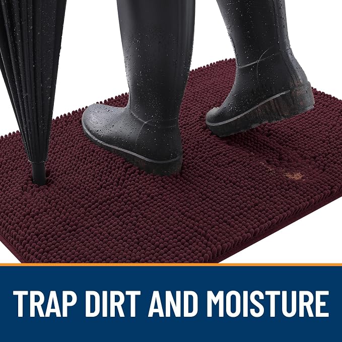 OLANLY Dog Door Mat for Muddy Paws 70x46, Absorbs Moisture and Dirt, Absorbent