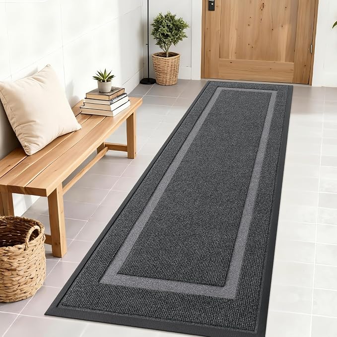 OLANLY Front Door Mat Indoor Outdoor Entrance, Waterproof All-Season,