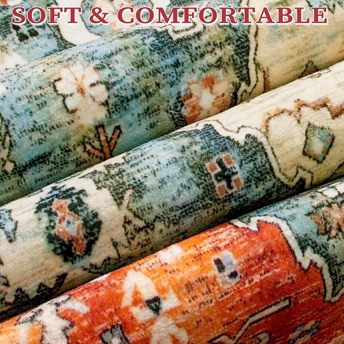 SERISSA Area Rug 3x5 Boho Tribal Rugs