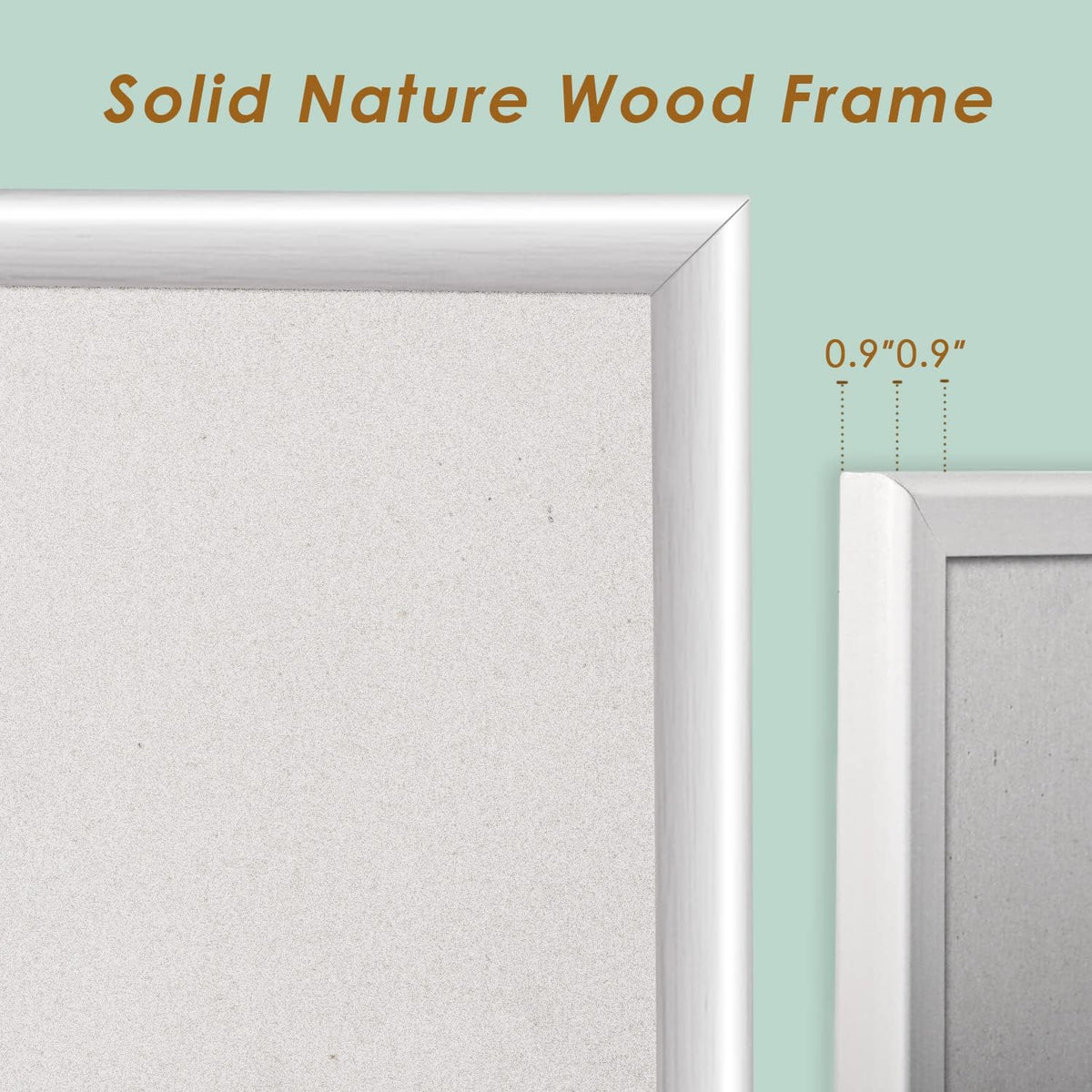 INNOVART White Cork Bulletin Board 40" X 30" with 10 Push Pins, Corkboard with White Wood Frame, Cork Notice Board Message Board, Framed Pin Board for Home, Office, School