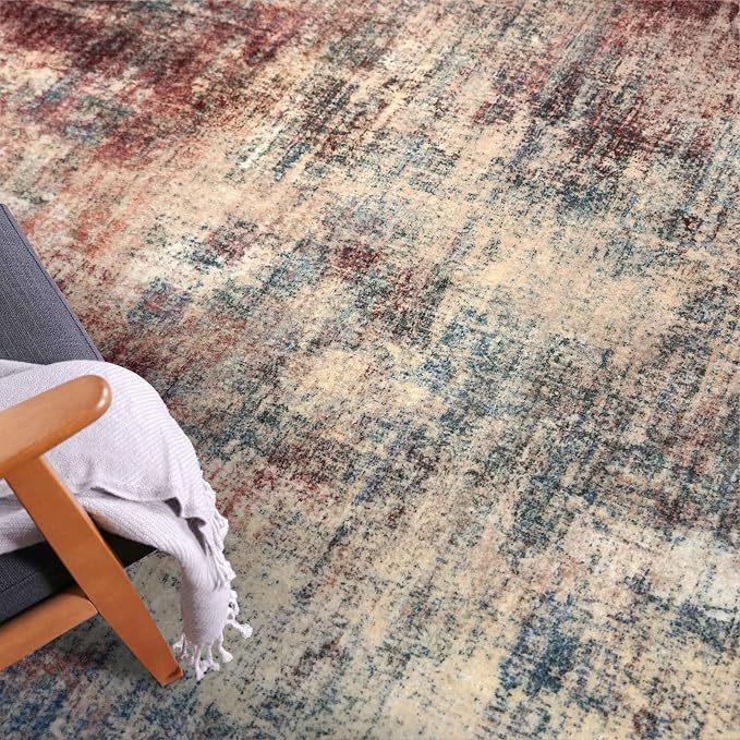 IOHOUZE Abstract Runner Rug 3x20 Ft Extra Long Washable Runners