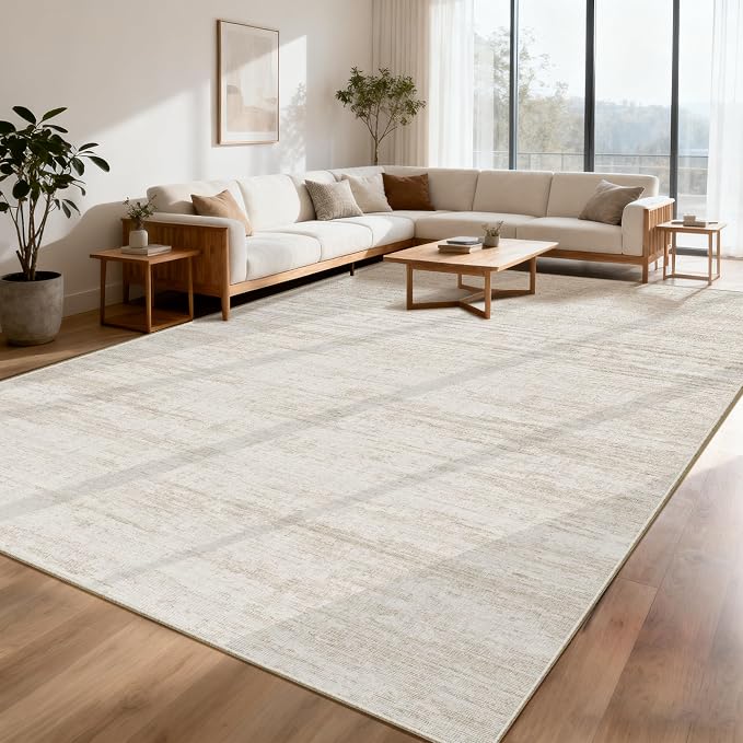 Area Rugs 9x12 for Living Room, Non-Slip Backing Machine Washable Rugs