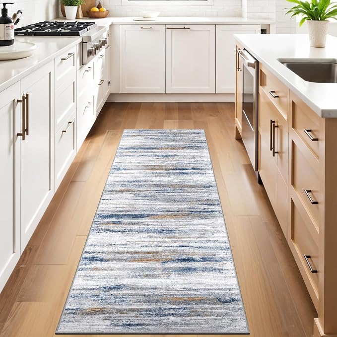 3x9 Washable Runner Rug for Family: Easy-to-Clean Runners for Hallway Entryway