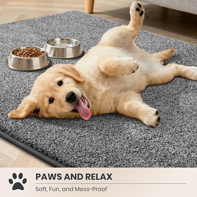 PURRUGS Dirt Trapping Door Mat 48" x 48", Non-Slip Machine Washable Entryway Rug