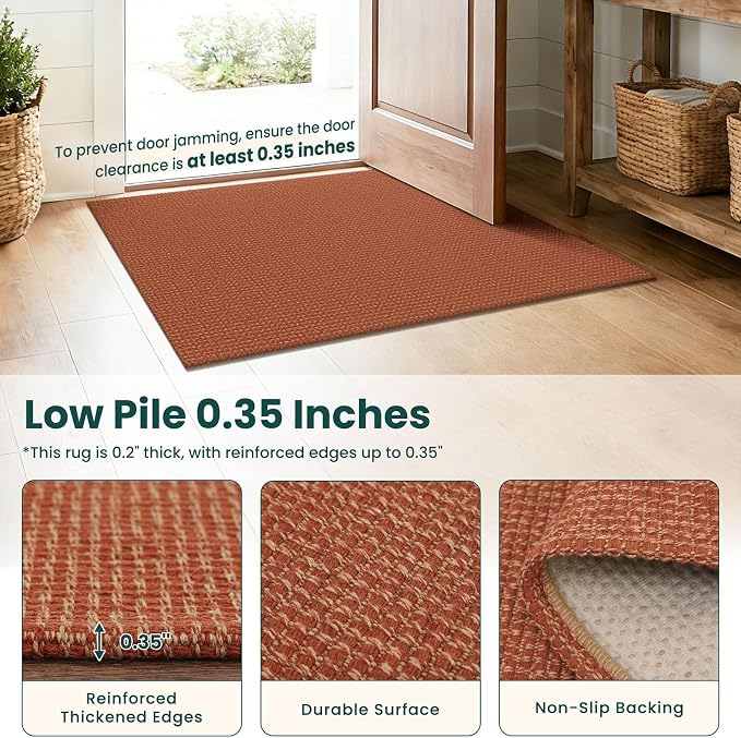 KOZYFLY Orange 3x12 Runners Rugs