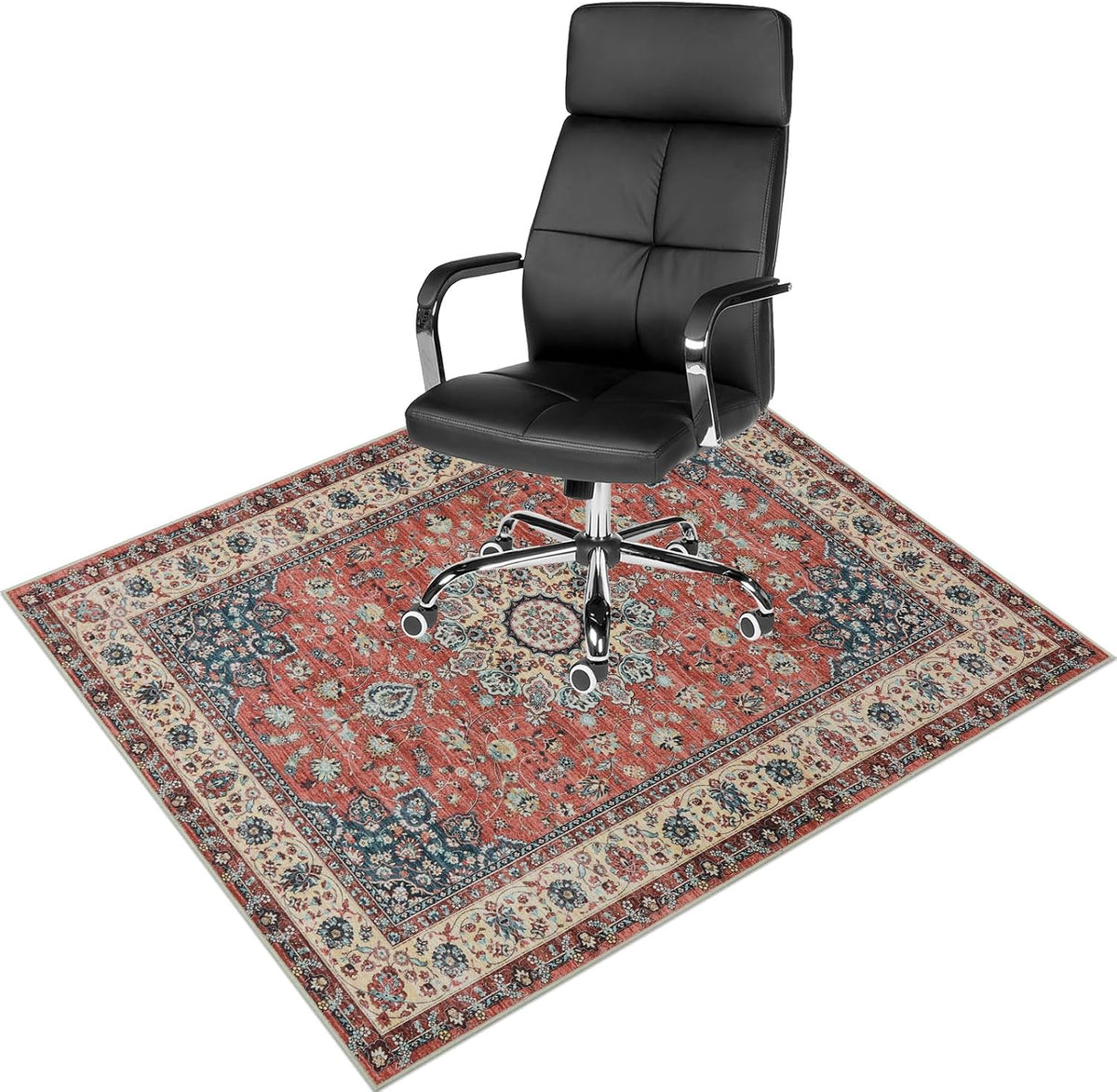 Anidaroel Chair Mat for Hardwood Floor, 48"x60" Desk Chair Mat for Hard Floors, Anti-Slip Office Rugs for Rolling Chairs