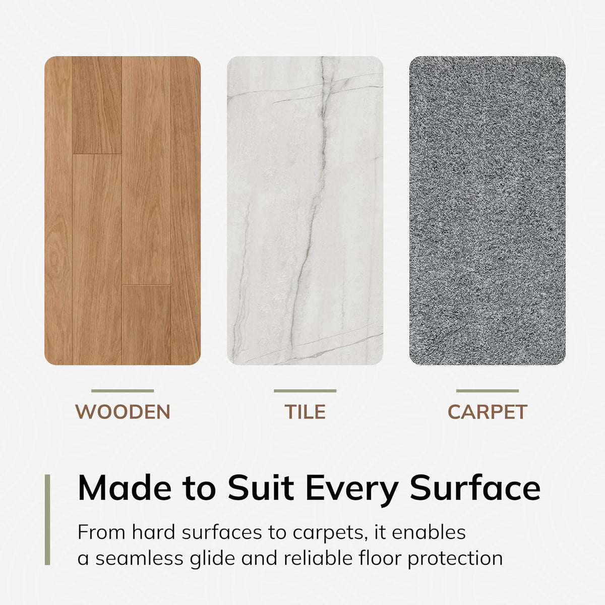 Anji Mountain 48" x 36" Rug'd Office Chair Mat for Carpet & Hardwood Floor