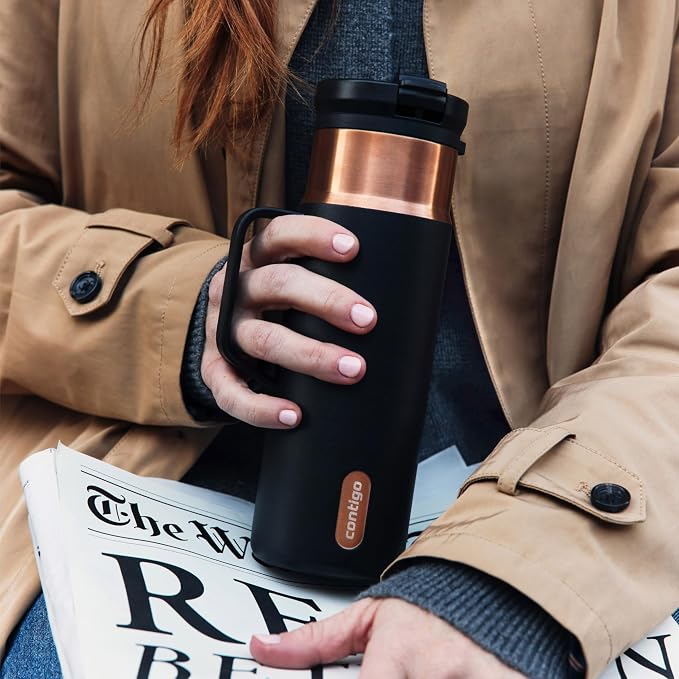 Contigo SnapSeal 20 oz Stainless Steel Vacuum-Insulated Water Bottle
