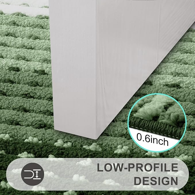Kitinjoy Indoor Outdoor Door Mat, 47x20 Non-Slip Absorbent Dirt Trapper