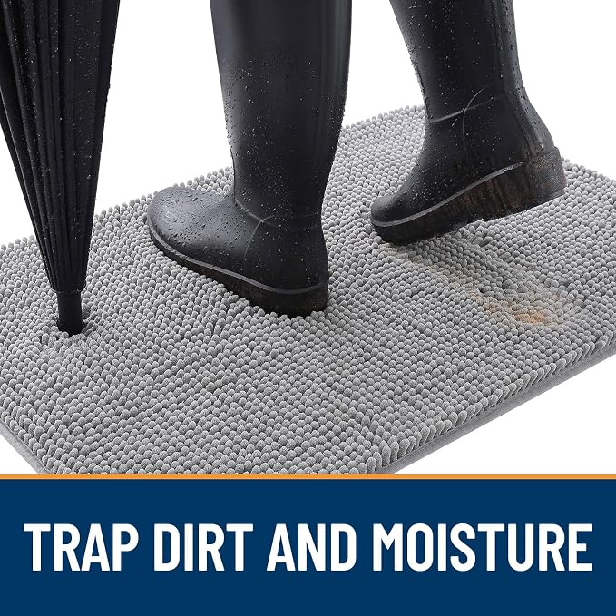 OLANLY Dog Door Mat for Muddy Paws 70x24, Absorbs Moisture and Dirt, Absorbent