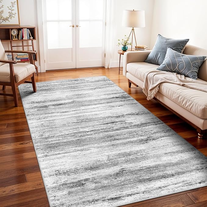 5x10 Area Rug for Living Room: Non-Slip Washable Rugs for Dining Room Bedroom