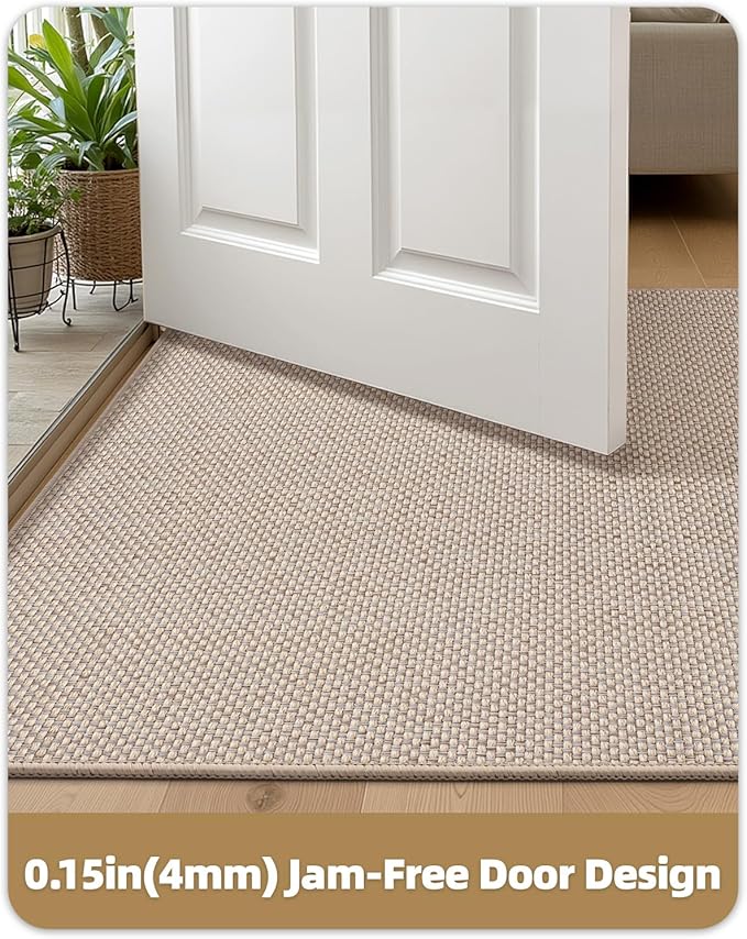 Color&Geometry Ultra-Thin Indoor Door Mat, Washable Doormat