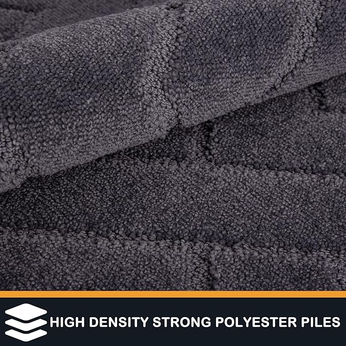 PURRUGS Dirt Trapping Door Mat 34" x 59", Non-Slip Machine Washable Entry Rug