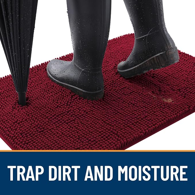 OLANLY Dog Door Mat for Muddy Paws 70x32, Absorbs Moisture and Dirt, Absorbent
