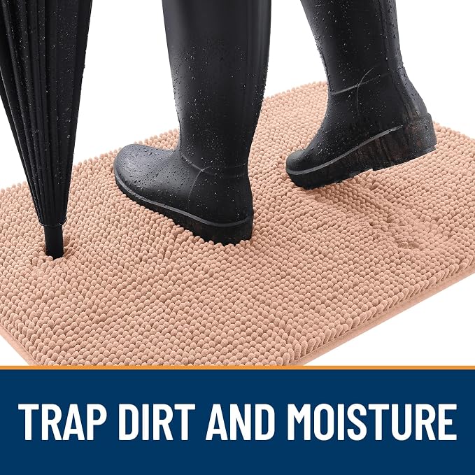 OLANLY Dog Door Mat for Muddy Paws 36x24, Absorbs Moisture and Dirt, Absorbent