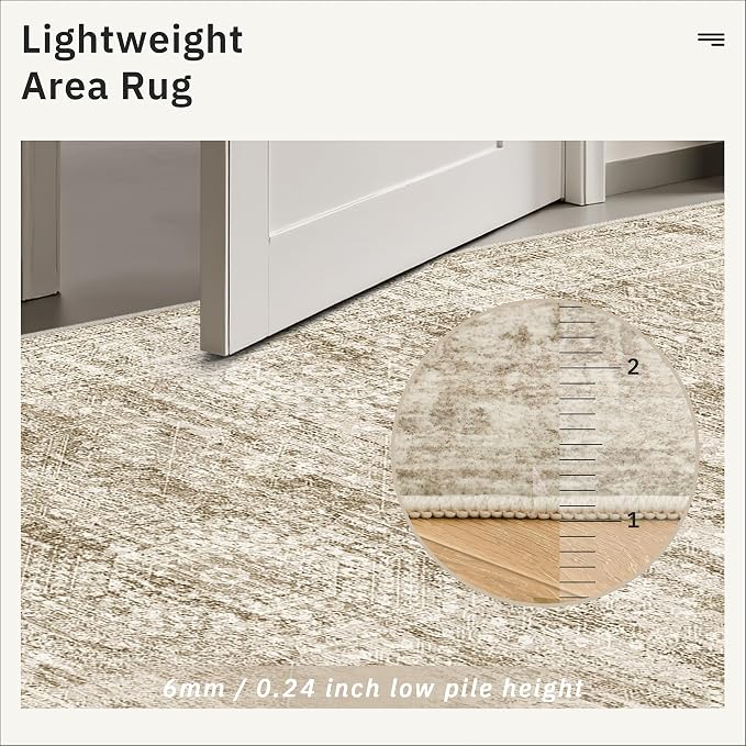 Runner Rug 2'6" x 10' Washable Non-Slip Runner Rugs