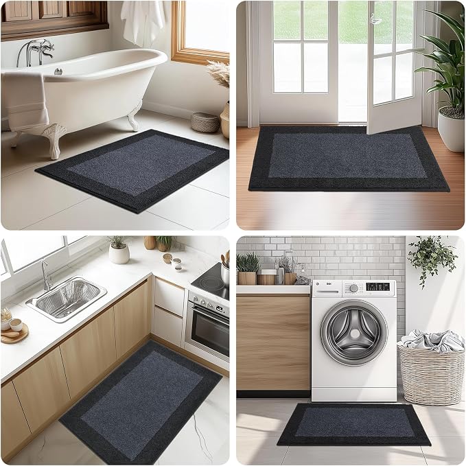 Washable Area Rug 48" x 72", Non Slip Kitchen Rug