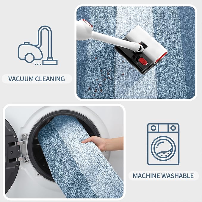 Kitinjoy Indoor Outdoor Door Mat, 30x17 Non-Slip Absorbent Dirt Trapper