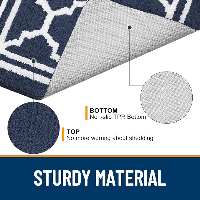 Buganda Long Indoor Door Mat, Dirt-Resistant and Absorbent Doormat, Low Profile