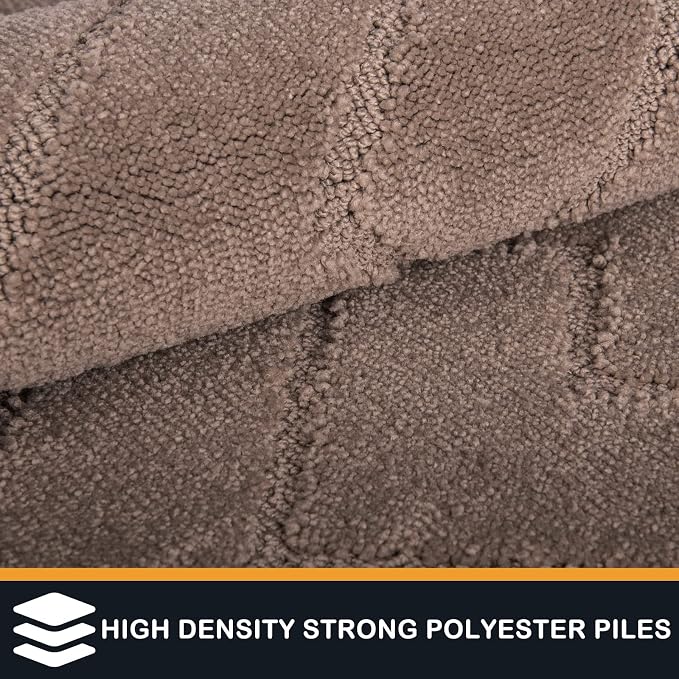 PURRUGS Dirt Trapping Door Mat 24" x 59", Non-Slip Machine Washable Entry Rug