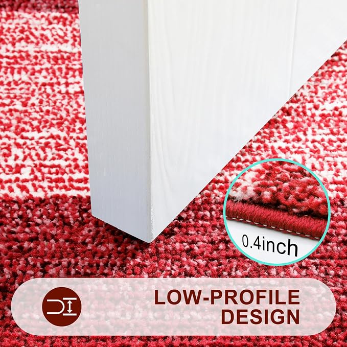 Kitinjoy Indoor Outdoor Door Mat, 32x20 Non-Slip Absorbent Dirt Trapper