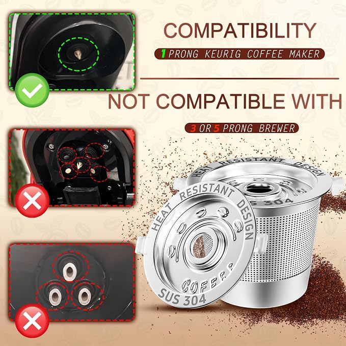 1 Pack Reusable K Cups Coffee Pods