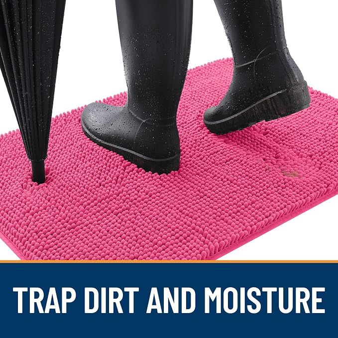 OLANLY Dog Door Mat for Muddy Paws 30x20, Absorbs Moisture and Dirt, Absorbent