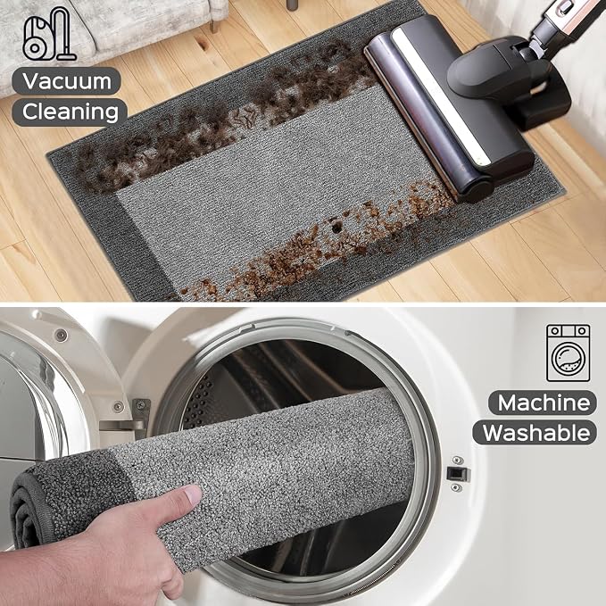 Washable Area Rug 36" x 36", Non Slip Kitchen Rug
