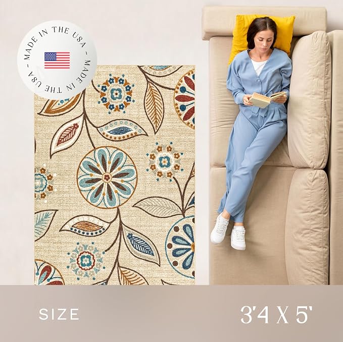 Maples Rugs Reggie Floral Area Rug