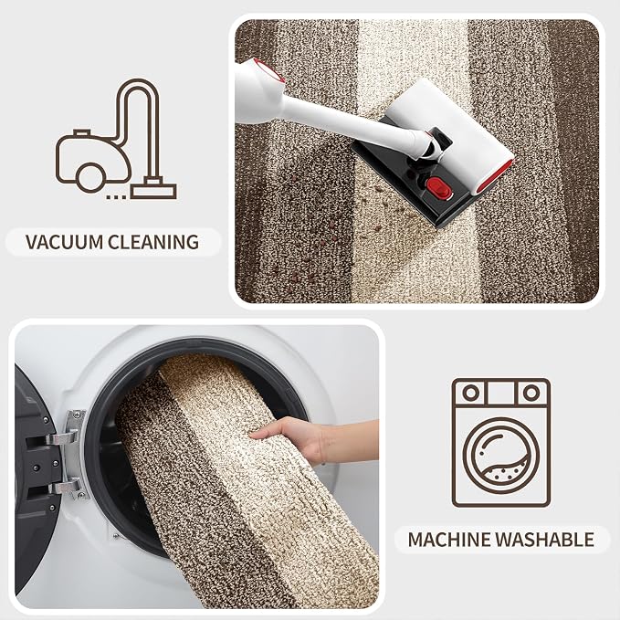 Kitinjoy Indoor Outdoor Door Mat, 59x24 Non-Slip Absorbent Dirt Trapper
