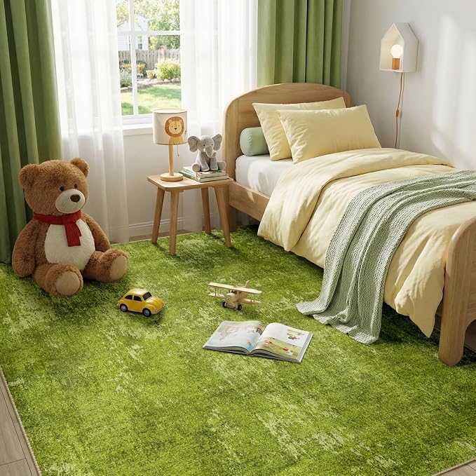 RELEANY Washable Area Rugs 8'x10' Non-Slip Modern Abstract Soft